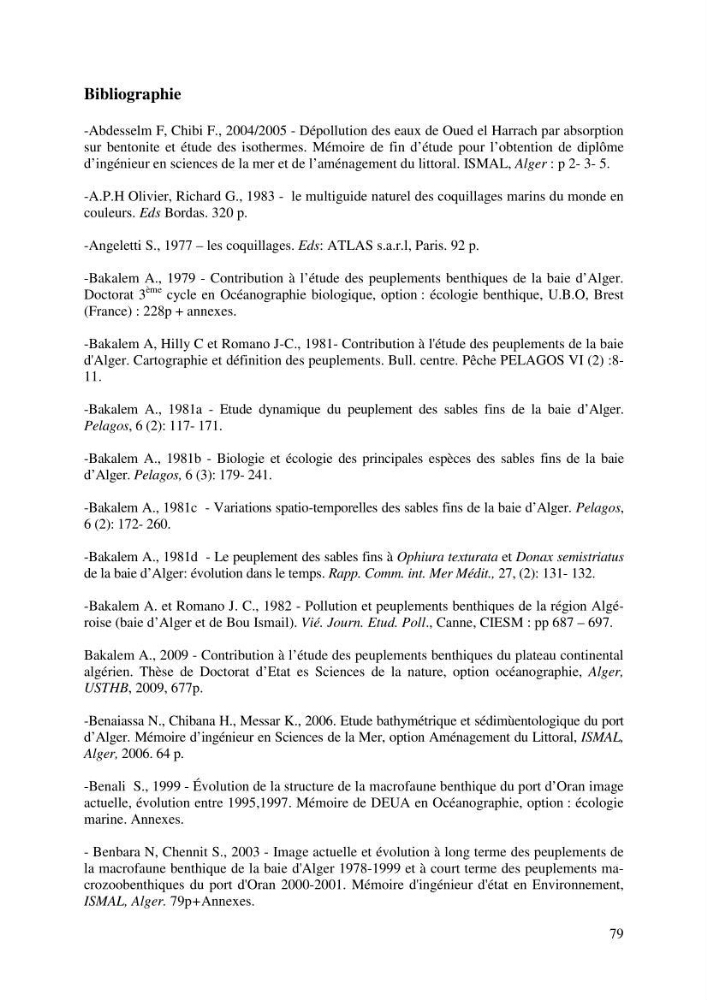 Suivi de la macrofaune benthique des milieux perturbés