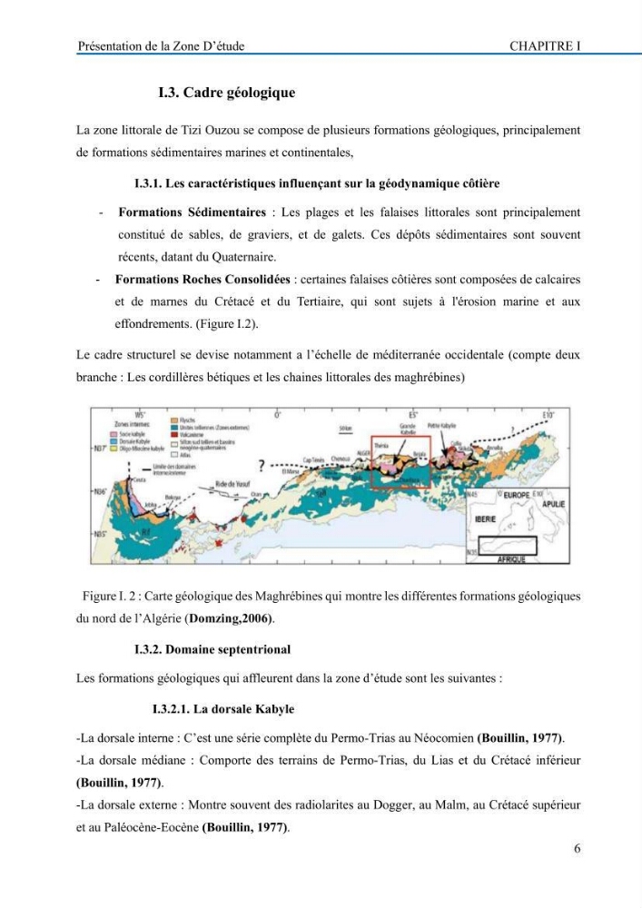 Evaluation de la vulnérabilité du littoral de la wilaya de Tizi-Ouzou face aux de géo-risques côtiers