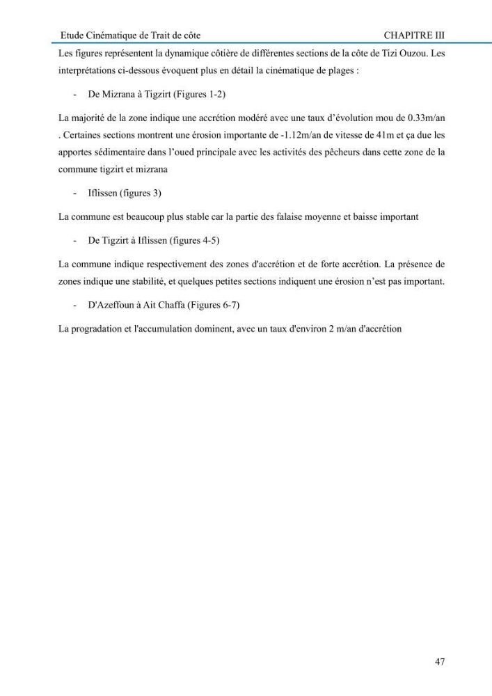 Evaluation de la vulnérabilité du littoral de la wilaya de Tizi-Ouzou face aux de géo-risques côtiers
