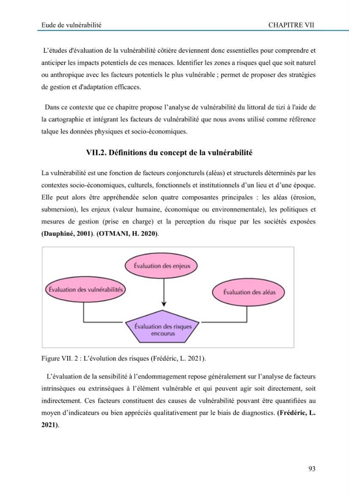 Evaluation de la vulnérabilité du littoral de la wilaya de Tizi-Ouzou face aux de géo-risques côtiers