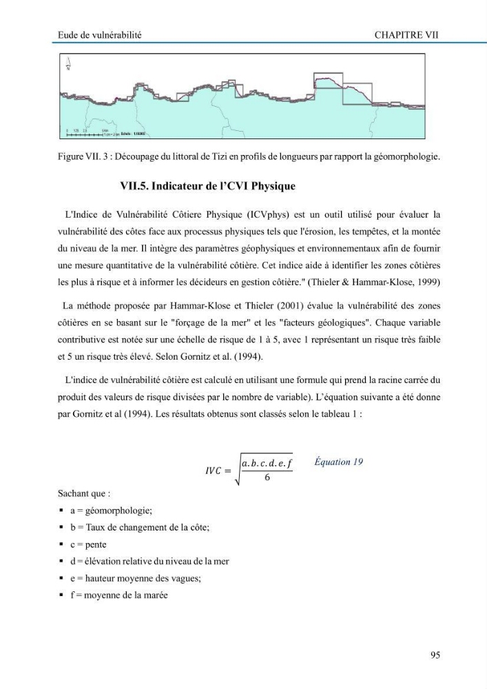 Evaluation de la vulnérabilité du littoral de la wilaya de Tizi-Ouzou face aux de géo-risques côtiers