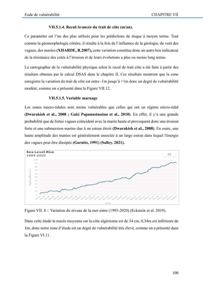 Evaluation de la vulnérabilité du littoral de la wilaya de Tizi-Ouzou face aux de géo-risques côtiers