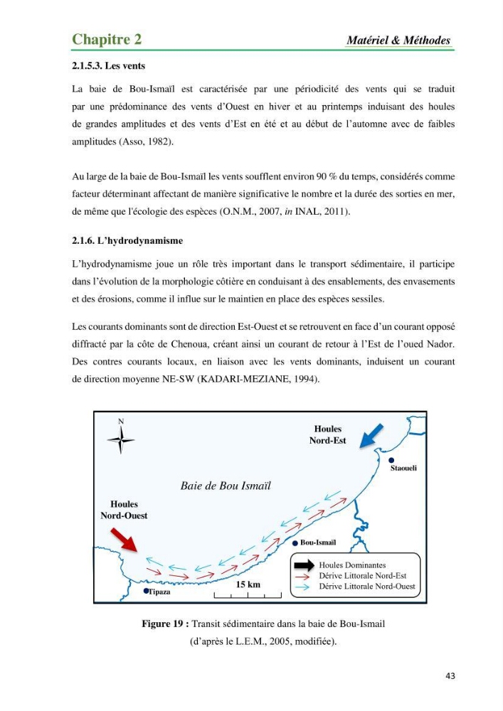 Cartographie de la limite supérieure de l\'herbier à Posidonia oceanica et du Trottoir à Vernets dans la région de Tipaza