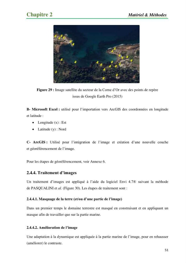 Cartographie de la limite supérieure de l\'herbier à Posidonia oceanica et du Trottoir à Vernets dans la région de Tipaza