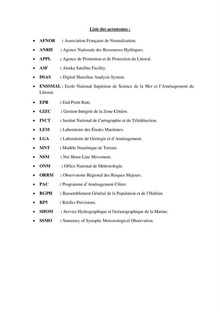 Impact de l’élévation de niveau de la mer et des tempêtes sur l’évolution morpho dynamique de la région Est de la baie d’Alger : simulation numérique des processus hydro-sédimentaires.