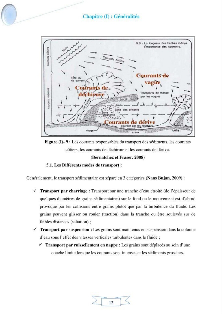 Impact de l’élévation de niveau de la mer et des tempêtes sur l’évolution morpho dynamique de la région Est de la baie d’Alger : simulation numérique des processus hydro-sédimentaires.