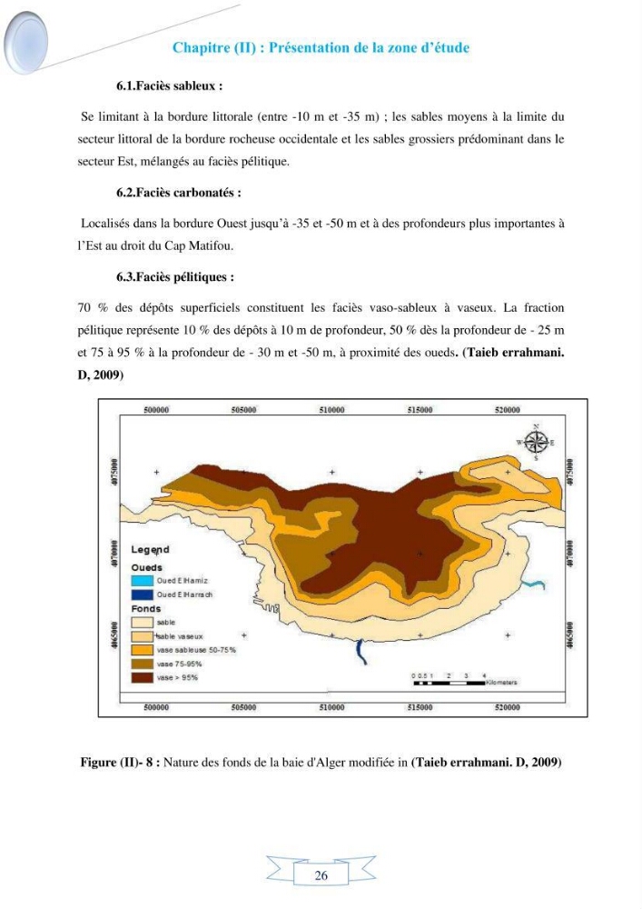 Impact de l’élévation de niveau de la mer et des tempêtes sur l’évolution morpho dynamique de la région Est de la baie d’Alger : simulation numérique des processus hydro-sédimentaires.
