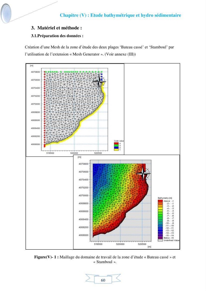 Impact de l’élévation de niveau de la mer et des tempêtes sur l’évolution morpho dynamique de la région Est de la baie d’Alger : simulation numérique des processus hydro-sédimentaires.