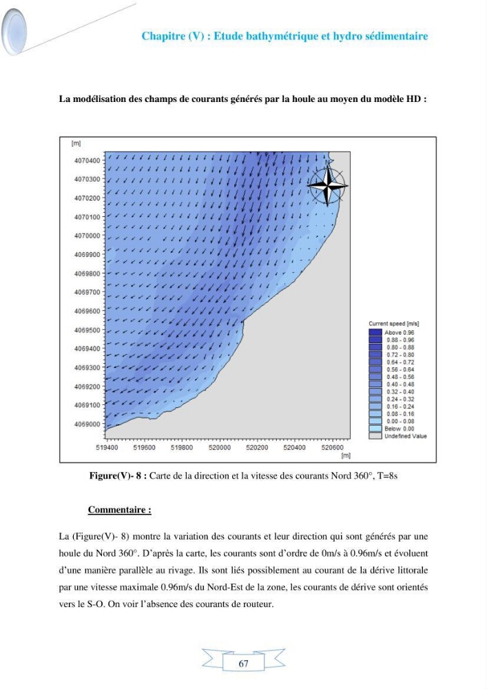 Impact de l’élévation de niveau de la mer et des tempêtes sur l’évolution morpho dynamique de la région Est de la baie d’Alger : simulation numérique des processus hydro-sédimentaires.