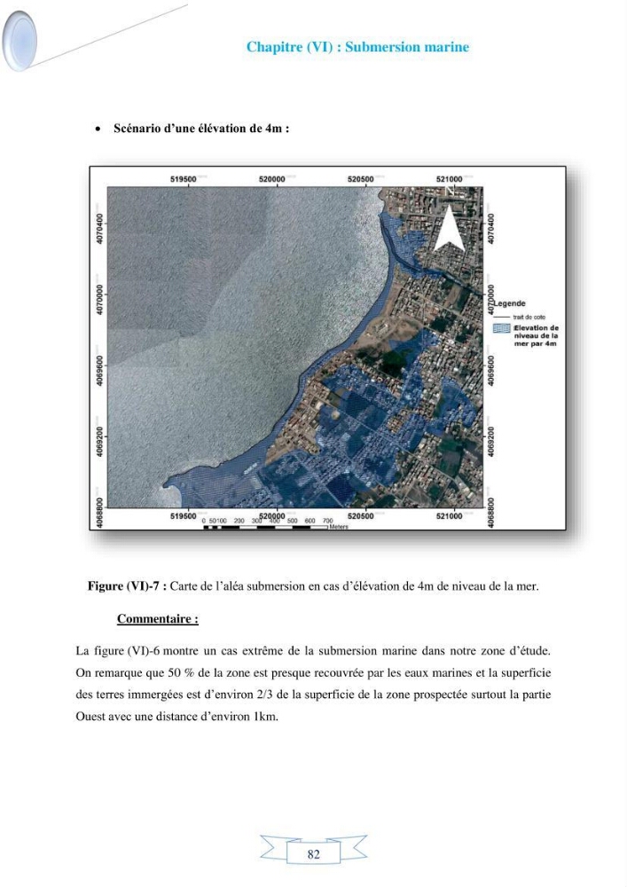 Impact de l’élévation de niveau de la mer et des tempêtes sur l’évolution morpho dynamique de la région Est de la baie d’Alger : simulation numérique des processus hydro-sédimentaires.