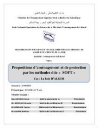 Propositions d'aménagement et de protection par les méthodes dites "SOFT"