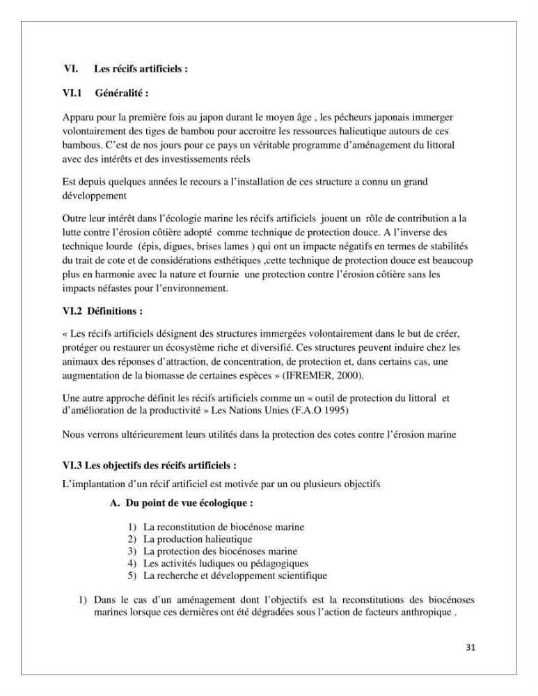 Propositions d\'aménagement et de protection par les méthodes dites \"SOFT\"