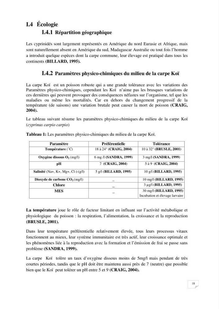 Reproduction artificielle, alevinage et prégrossissement de la carpe Koî ( cyprinus carpio carpio) avec un essai d\'amélioration par l\'utilisation des pigments:
