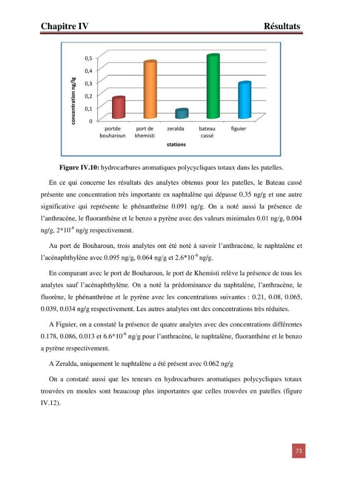 Etude prospective de la pollution marine de la baie d\'Alger: